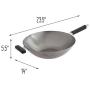 Joyce Chen Flat Bottom Wok, Standard, Metal