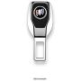 Seat Belt Extender, Metal Eat Belt Extender Suitable for Most Models, with Car Logo Plating Mirror Seat Belt Buckle (Buick)