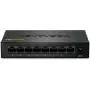 TRENDnet - TEG-S82G 8-Port Gigabit GREENnet Switch, TEG-S82G, Ethernet Splitter, Ethernet/Network Switch, 8 x 10/100/1000 Mbps Gigabit Ethernet Ports,16 Gbps Switching Capacity, Metal, Lifetime Protection Black