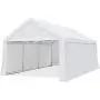 Quictent 10’x20’ Carport Car Canopy Heavy Duty Galvanized Frame Car Shelter with Ground Bar-White Quictent 10’x20’ Carport Car Canopy Heavy Duty Galvanized Frame Car Shelter with Ground Bar-White