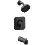 Moen T2473EPBL Genta Posi-Temp Pressure Balancing Eco-Performance Modern Tub and Shower Trim Valve Required, Matte Black