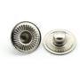 60 Sets 10mm Metal Snap Fasteners Press Stud Rounded Sewing Rivet Buttons Clothing Leather Craft DIY Poppers Silver