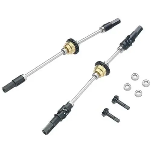 Tongina Upgrade Metal Front Rear Bridge Axle Differential Diff Set for WPL B14 C14 C24 - Metal Differential with Bearing Tongina Upgrade Metal Front Rear Bridge Axle Differential Diff Set for WPL B14 C14 C24 - Metal Differential with Bearing