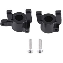 Dilwe RC Car Steering Knuckle, Metal Front C-Hub Carrier Steering Knuckle for Axial SCX10 II RC Car RC Model Parts Accessories (Black)