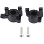 Dilwe RC Car Steering Knuckle, Metal Front C-Hub Carrier Steering Knuckle for Axial SCX10 II RC Car RC Model Parts Accessories (Black)