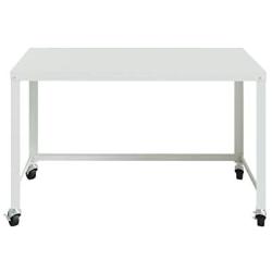 Office Dimensions 21647 White RTA 48'' Wide Mobile Metal Desk Workstation Home Office Collection