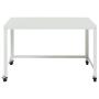 Office Dimensions 21647 White RTA 48'' Wide Mobile Metal Desk Workstation Home Office Collection