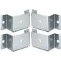 Dog River Tools Utility Trailer Stake Pocket with Bottom for Flat Beds and Trucks - Bolt on, 2X4, Zinc Coated (4 Pack) Dog River Tools Utility Trailer Stake Pocket with Bottom for Flat Beds and Trucks - Bolt on, 2X4, Zinc Coated (4 Pack)