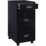Lorell LLR17427 SOHO Mobile Cabinet, Black