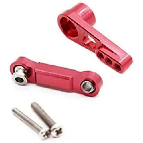 SONPP 25T Servo Arm Horn Servo Pull Rod for A959 A959-B A949 A969 A979 RC Car Upgrade Parts Accessories,Red