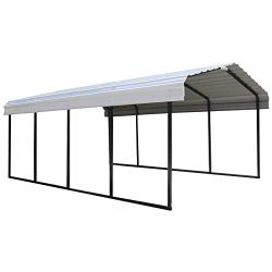 Arrow 12 x 20 x 7 29-Gauge Carport with Galvanized Steel Roof Panels