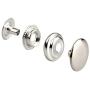 STSUNEU Stainless Steel Snap Buttons, 200 Pcs 15mm Press Stud Kit Studs for Clothing Leather Denim Jackets Bags Marine Canvas (4 Components for Each, 50 Sets in Total)