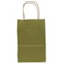 PTP BAGS Gold Rush 5'' x 3'' x 8'' Tote Bags [Pack of 250] Recyclable Metallic Kraft Paper Gift Bags