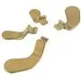eXtremeRate 4 pcs Metal Gold Stainless Steel Paddles, Replacement Parts Video Games Accessories Kits Interchangeable Hair Trigger Locks for Xbox One Elite Controller Seies 2 eXtremeRate 4 pcs Metal Gold Stainless Steel Paddles, Replacement Parts Video Games Accessories Kits Interchangeable Hair Trigger Locks for Xbox One Elite Controller Seies 2