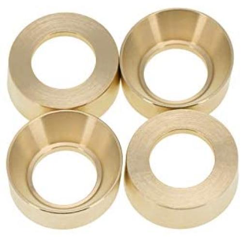 4pcs Brass RC Wheel Counterweight,Metal Brass Wheel Weight Changing Accessories for 1/24 Axial SCX24 90081 RC Car Upgrade Parts