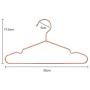 Jetdio 12.5'' Children Rose Gold Metal Clothes Shirts Hanger with Notches, Children Hanger, Cute Small Strong Coats Hanger for Kids, 30Pack