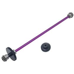 Spare Parts Differential Central Drive Shaft Motor Gear for WLtoys 124018 124019 Parts 1/12 Scale RC Car Buggy Accessory Fittings - 2pcs Purple