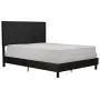 DHP Janford Upholstered Bed with Chic Design | Full | Black Faux Leather DHP Janford Upholstered Bed with Chic Design | Full | Black Faux Leather