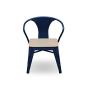 Delta Children Bistro Kids Play Table with 2-Piece Chair Set | Navy with Driftwood | Ideal for Arts & Crafts, Snack Time, Homeschooling, Homework & More