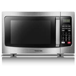 Toshiba EM131A5C-SS Microwave Oven with Smart Sensor, Easy Clean Interior, ECO Mode and Sound On/Off, 1.2 Cu. ft, Stainless Steel