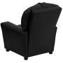 Flash Furniture Contemporary Black LeatherSoft Kids Recliner with Cup Holder