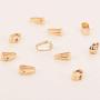 BENECREAT 10 PCS 14K Gold Filled Jewelry Making Bails Small Pinch Clip Bails for DIY Jewelry Making Project (Inner Dia, 2mm)