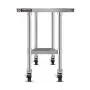 DuraSteel Stainless Steel Work Table 24'' x 12'' x 34'' Height w/ 4 Caster Wheels - Food Prep Commercial Grade Worktable - NSF Certified - Good For Restaurant, Business, Warehouse, Home, Kitchen, Garage DuraSteel Stainless Steel Work Table 24'' x 12'' x 34'' Height w/ 4 Caster Wheels - Food Prep Commercial Grade Worktable - NSF Certified - Good For Restaurant, Business, Warehouse, Home, Kitchen, Garage