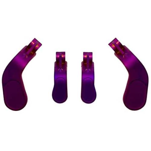 Easegmer Elite Series 2 Paddles Kit, Metal 4 Pcs Hair Trigger Locks Paddles for Xbox One Eliet Replacement Parts Set Suit for Elite Controller, Elite Series 2 Controller (Purple)