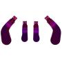 Easegmer Elite Series 2 Paddles Kit, Metal 4 Pcs Hair Trigger Locks Paddles for Xbox One Eliet Replacement Parts Set Suit for Elite Controller, Elite Series 2 Controller (Purple)