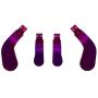 Easegmer Elite Series 2 Paddles Kit, Metal 4 Pcs Hair Trigger Locks Paddles for Xbox One Eliet Replacement Parts Set Suit for Elite Controller, Elite Series 2 Controller (Purple)