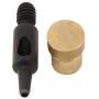 9mm Rivets Kit (1000 pcs) with Hand Press Machine, Dies and Hole Punch. Leather Rivets Single Round Cap Metal Stud Fasteners for Bag Belt Wallet Jeans