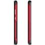 Ghostek Atomic Slim Galaxy S20 Clear Case with Super Tough Space Metal Bumper Design Military Grade Armor Heavy Duty Protection Wireless Charging Compatible 2020 Galaxy S20 5G (6.2 Inch) - (Red)