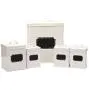Home By Jackie X321 Cream White Set of 5 Metal Food Tin Canister/Bread Bin/Container/Box/Set (Cream) Home By Jackie X321 Cream White Set of 5 Metal Food Tin Canister/Bread Bin/Container/Box/Set (Cream)