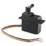 Binory Upgrade Metal 5 Wire Gear Servo + Swing Arm Part Compatible with WLTOYS 144001 1/14 RC Car
