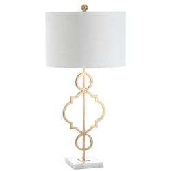 JONATHAN Y JYL3026A July 31'' Metal LED Table Lamp Modern,Contemporary,Glam for Bedroom, Living Room, Office, College Dorm, Coffee Table, Bookcase, GoldLeaf