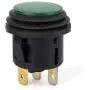 BONATECH 12V 20A Round Toggle Switches Power Metal Push Button Toggle Switch Socket Plug Latching Black Shell On-Off Control for Car Truck Race Cars RV