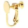 (Apfel) 20 pcs Hypoallergenic Screwback Leverback Clip On Earclips 8mm Flat Plated, [ Gold ] Non Pierced EarsNon Metal Allergy, Parts, カン無し 丸皿8mmイヤリング ゴールド