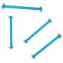 GINIHUIFISH 4pcs Metal Dog Bone Drive Shafts for WLtoys A959 A969 A979 K929 1:18 RC Car Monster Truck Parts Replacement Blue