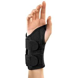 Mueller Green Fitted Wrist Brace, Black, Left Hand, Small/Medium (5-8)