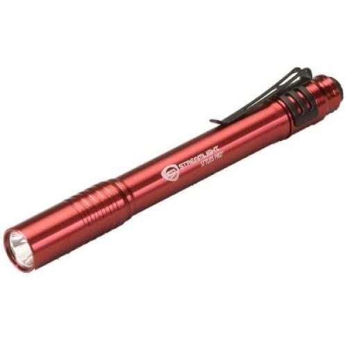 Streamlight 66120 Stylus Pro PenLight with White LED and Holster, Red - 100 Lumens