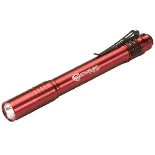 Streamlight 66120 Stylus Pro PenLight with White LED and Holster, Red - 100 Lumens Streamlight 66120 Stylus Pro PenLight with White LED and Holster, Red - 100 Lumens