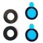 for Google Pixel 2 Back Camera Glass Lens - [2 Pack] Black Back Rear Camera Glass Lens Cover + Adhesive Fix Repair Replacement Parts