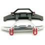 EAPTS Upgrade Metal Front Bumper Guard Spare Parts for WPL 1/16 C14 C24 RC Truck Car (Black)