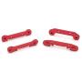 F Fityle 4pcs Upgrade Metal Reinforced Swing Arm RC Car Model Replace Set for 1:14 Wltoys 144001 - Red