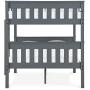 Dorel Living Moon Full Over Full Bunk Bed with USB Port, Gray