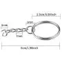 WFPLUS 200 Pcs Metal Split Key Chain Rings and 200 Pcs Jump Rings, Nickel Plated Split Keychain Ring with Open Jump Ring Silver Split Key Ring with Chain Parts, 1 Inch / 25mm