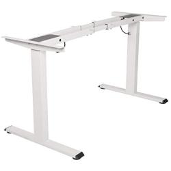 TOPSKY Dual Motor Electric Adjustable Standing Computer Desk for Home and Office (White Frame only)