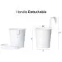 Dahey 8 Pcs Hanging Flower Pots Metal Iron Bucket Planter for Railing Fence Balcony Garden Home Decoration Flower Holders with Detachable Hooks, White, 4 Inches Dahey 8 Pcs Hanging Flower Pots Metal Iron Bucket Planter for Railing Fence Balcony Garden Home Decoration Flower Holders with Detachable Hooks, White, 4 Inches