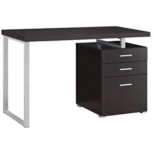 Coaster Home Furniture Brennan 3-Drawer Reversible set up Office Desk | Capuccino Coaster Home Furniture Brennan 3-Drawer Reversible set up Office Desk | Capuccino