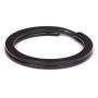 Shapenty 100PCS Black Metal Key Rings Bulk Flat Split Key Chain Part Connector Keyring Clip Keychain Clasp Holder for DIY Craft Project and Home Car Keys Organization (Black, 1 Inch/25mm)